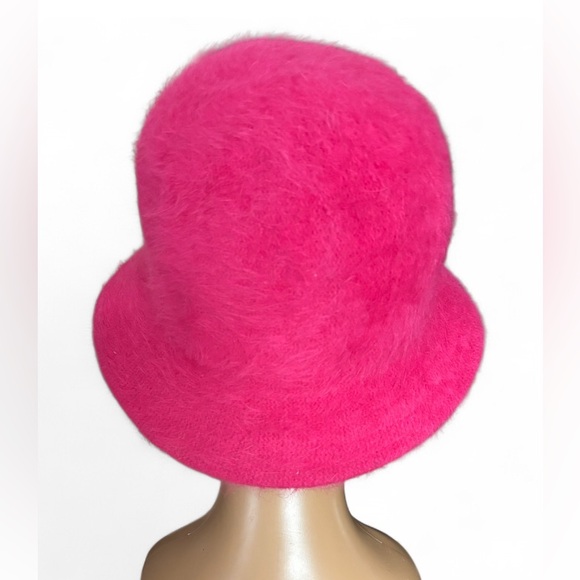 Vintage DNY Fuzzy Hot Pink Bucket Hat - Picture 4 of 6